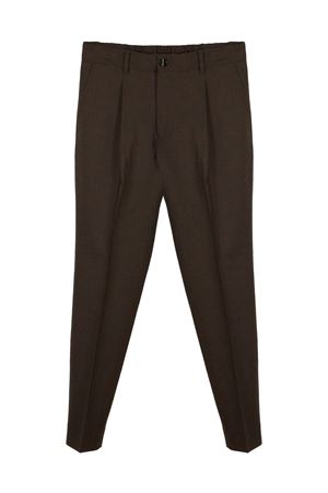 Pantalone in misto lana vergine marrone BE ABLE | RICCARDOCCREGTBCMMORO